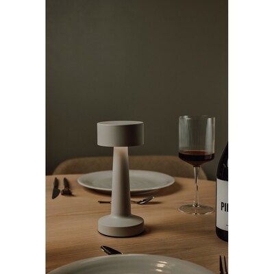 Lampka na biurko VINGA Maris z nadrukiem Twojego logo, materiał: plastik, żelazo, kolor: szary Lampka na biurko VINGA Maris z nadrukiem Twojego logo, materiał: plastik, żelazo, kolor: szary