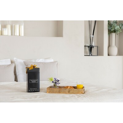 Zestaw kosmetyków Medium TREATMENTS z nadrukiem Twojego logo, materiał: plastik, aluminium, karton, kolor: czarny Zestaw kosmetyków Medium TREATMENTS z nadrukiem Twojego logo, materiał: plastik, aluminium, karton, kolor: czarny