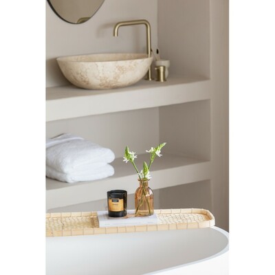 Świeczka zapachowa TREATMENTS z nadrukiem Twojego logo, materiał: guma, karton, drewno, szkło, kolor: żółty Świeczka zapachowa TREATMENTS z nadrukiem Twojego logo, materiał: guma, karton, drewno, szkło, kolor: żółty