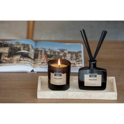 Świeczka zapachowa TREATMENTS z nadrukiem Twojego logo, materiał: guma, karton, szkło, kolor: brązowy Świeczka zapachowa TREATMENTS z nadrukiem Twojego logo, materiał: guma, karton, szkło, kolor: brązowy