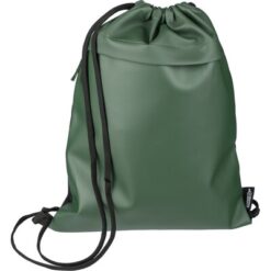 Worek ze sznurkiem RPET z nadrukiem Twojego logo, materiał: poliester, rpet, kolor: zielony