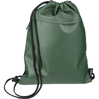 Worek ze sznurkiem RPET z nadrukiem Twojego logo, materiał: poliester, rpet, kolor: zielony Worek ze sznurkiem RPET z nadrukiem Twojego logo, materiał: poliester, rpet, kolor: zielony