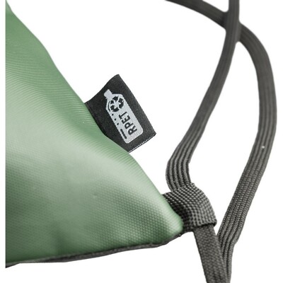 Worek ze sznurkiem RPET z nadrukiem Twojego logo, materiał: poliester, rpet, kolor: zielony Worek ze sznurkiem RPET z nadrukiem Twojego logo, materiał: poliester, rpet, kolor: zielony