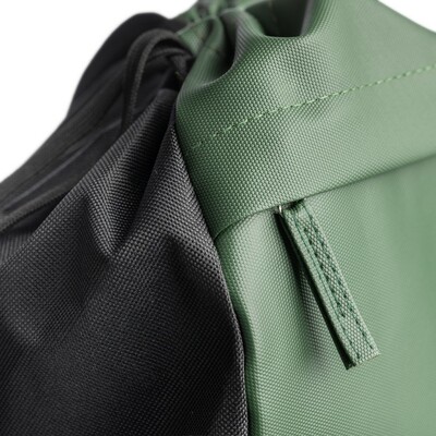 Worek ze sznurkiem RPET z nadrukiem Twojego logo, materiał: poliester, rpet, kolor: zielony Worek ze sznurkiem RPET z nadrukiem Twojego logo, materiał: poliester, rpet, kolor: zielony