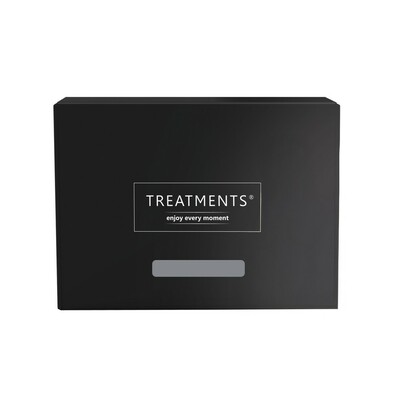 Zestaw kosmetyków Body & Fragnance Mailbox TREATMENTS z nadrukiem Twojego logo, materiał: plastik, karton, kolor: czarny Zestaw kosmetyków Body & Fragnance Mailbox TREATMENTS z nadrukiem Twojego logo, materiał: plastik, karton, kolor: czarny