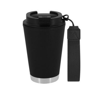 Kubek termiczny 300 ml ze stali nierdzewnej z recyklingu z nadrukiem Twojego logo, materiał: pp, stal nierdzewna, stal, kolor: czarny Kubek termiczny 300 ml ze stali nierdzewnej z recyklingu z nadrukiem Twojego logo, materiał: pp, stal nierdzewna, stal, kolor: czarny