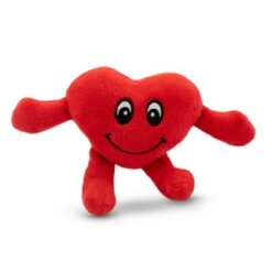 Pluszowe serce | Anmara z nadrukiem Twojego logo, materiał: plusz, kolor: czerwony