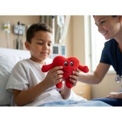 Pluszowe serce | Anmara z nadrukiem Twojego logo, materiał: plusz, kolor: czerwony