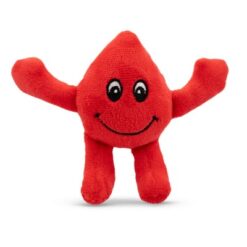 Pluszowa kropla | Vaiva z nadrukiem Twojego logo, materiał: plusz, kolor: czerwony