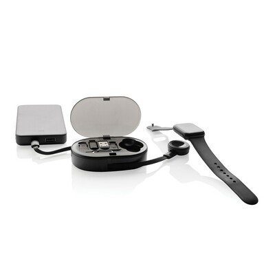 Zestaw do ładowania 60W z nadrukiem Twojego logo, materiał: tpe, kolor: black Zestaw do ładowania 60W z nadrukiem Twojego logo, materiał: tpe, kolor: black