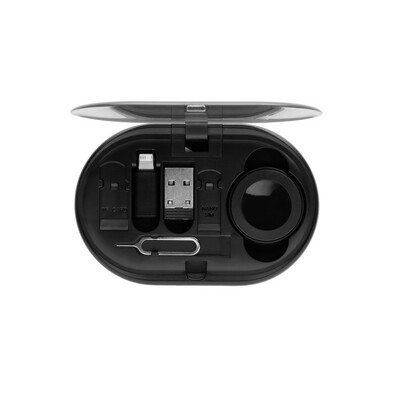 Zestaw do ładowania 60W z nadrukiem Twojego logo, materiał: tpe, kolor: black Zestaw do ładowania 60W z nadrukiem Twojego logo, materiał: tpe, kolor: black