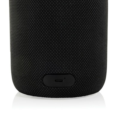 Głośnik bezprzewodowy 10W, lampka na biurko z nadrukiem Twojego logo, materiał: rpet, kolor: black Głośnik bezprzewodowy 10W, lampka na biurko z nadrukiem Twojego logo, materiał: rpet, kolor: black