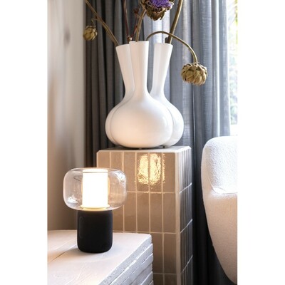 Głośnik bezprzewodowy 10W, lampka na biurko z nadrukiem Twojego logo, materiał: rpet, kolor: black Głośnik bezprzewodowy 10W, lampka na biurko z nadrukiem Twojego logo, materiał: rpet, kolor: black