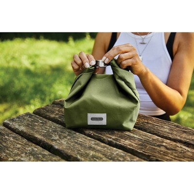 Torba termoizloacyjna Black+Blum z nadrukiem Twojego logo, materiał: rpet, kolor: moss Torba termoizloacyjna Black+Blum z nadrukiem Twojego logo, materiał: rpet, kolor: moss