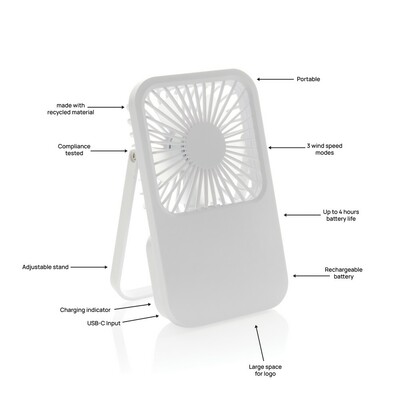 Wentylator Aervina z nadrukiem Twojego logo, kolor: white Wentylator Aervina z nadrukiem Twojego logo, kolor: white