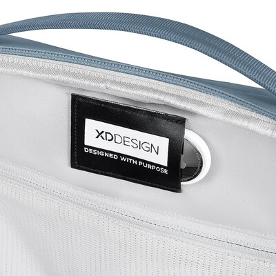 Bobby Air plecak chroniący przed kieszonkowcami z nadrukiem Twojego logo, materiał: nylon, rpet, kolor: blue, grey Bobby Air plecak chroniący przed kieszonkowcami z nadrukiem Twojego logo, materiał: nylon, rpet, kolor: blue, grey