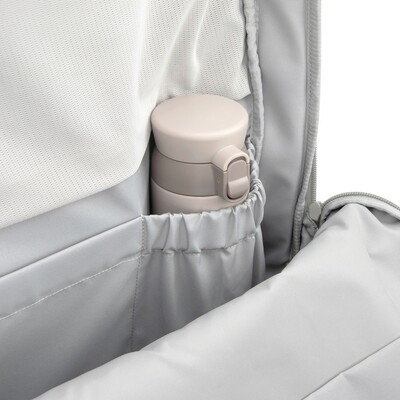 Bobby Air plecak chroniący przed kieszonkowcami z nadrukiem Twojego logo, materiał: nylon, rpet, kolor: grey, grey Bobby Air plecak chroniący przed kieszonkowcami z nadrukiem Twojego logo, materiał: nylon, rpet, kolor: grey, grey