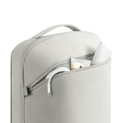 Bobby Air plecak chroniący przed kieszonkowcami z nadrukiem Twojego logo, materiał: nylon, rpet, kolor: grey, grey Bobby Air plecak chroniący przed kieszonkowcami z nadrukiem Twojego logo, materiał: nylon, rpet, kolor: grey, grey