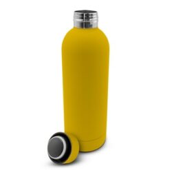Butelka termiczna 500 ml | Terryl z nadrukiem Twojego logo, materiał: stal nierdzewna, stal, kolor: żółty