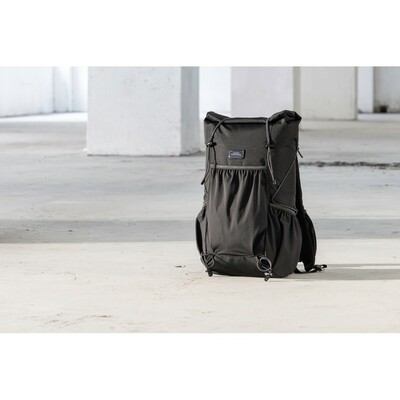 Plecak zwijany BrandCharger Venturer z nadrukiem Twojego logo, materiał: poliester, rpet, kolor: czarny Plecak zwijany BrandCharger Venturer z nadrukiem Twojego logo, materiał: poliester, rpet, kolor: czarny