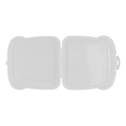 Pudełko śniadaniowe "kanapka" 450 ml | Saffo z nadrukiem Twojego logo, materiał: pp, kolor: biały