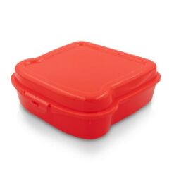 Pudełko śniadaniowe "kanapka" 450 ml | Saffo z nadrukiem Twojego logo, materiał: pp, kolor: czerwony