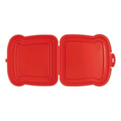 Pudełko śniadaniowe "kanapka" 450 ml | Saffo z nadrukiem Twojego logo, materiał: pp, kolor: czerwony