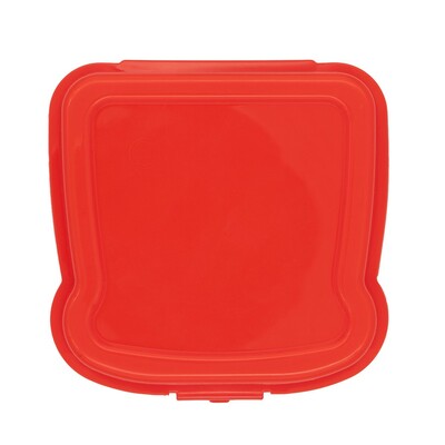 Pudełko śniadaniowe "kanapka" 450 ml | Saffo z nadrukiem Twojego logo, materiał: pp, kolor: czerwony Pudełko śniadaniowe "kanapka" 450 ml | Saffo z nadrukiem Twojego logo, materiał: pp, kolor: czerwony