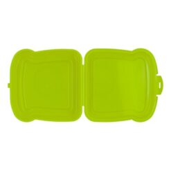 Pudełko śniadaniowe "kanapka" 450 ml | Saffo z nadrukiem Twojego logo, materiał: pp, kolor: jasnozielony