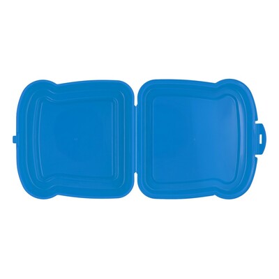 Pudełko śniadaniowe "kanapka" 450 ml | Saffo z nadrukiem Twojego logo, materiał: pp, kolor: niebieski Pudełko śniadaniowe "kanapka" 450 ml | Saffo z nadrukiem Twojego logo, materiał: pp, kolor: niebieski