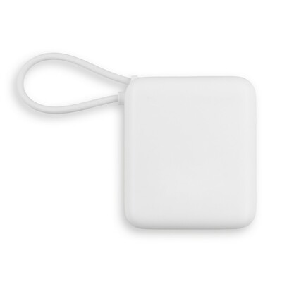 Power bank 10000 mAh | Alula z nadrukiem Twojego logo, materiał: plastik, kolor: biały Power bank 10000 mAh | Alula z nadrukiem Twojego logo, materiał: plastik, kolor: biały