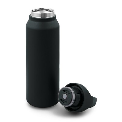 Butelka termiczna 530 ml Air Gifts | Almaide z nadrukiem Twojego logo, materiał: plastik, stal nierdzewna, stal, kolor: czarny Butelka termiczna 530 ml Air Gifts | Almaide z nadrukiem Twojego logo, materiał: plastik, stal nierdzewna, stal, kolor: czarny