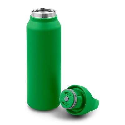 Butelka termiczna 530 ml Air Gifts | Almaide z nadrukiem Twojego logo, materiał: plastik, stal nierdzewna, stal, kolor: zielony Butelka termiczna 530 ml Air Gifts | Almaide z nadrukiem Twojego logo, materiał: plastik, stal nierdzewna, stal, kolor: zielony