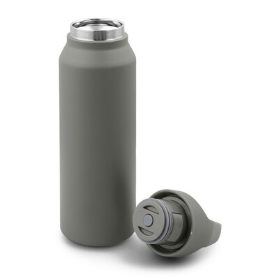 Butelka termiczna 530 ml Air Gifts | Almaide z nadrukiem Twojego logo, materiał: plastik, stal nierdzewna, stal, kolor: szary Butelka termiczna 530 ml Air Gifts | Almaide z nadrukiem Twojego logo, materiał: plastik, stal nierdzewna, stal, kolor: szary