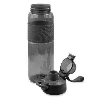 Butelka sportowa z Tritanu 850 ml Air Gifts | Flore z nadrukiem Twojego logo, materiał: plastik, pp, pc, tritan, kolor: czarny Butelka sportowa z Tritanu 850 ml Air Gifts | Flore z nadrukiem Twojego logo, materiał: plastik, pp, pc, tritan, kolor: czarny