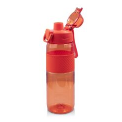 Butelka sportowa 850 ml Air Gifts |Flore z nadrukiem Twojego logo, materiał: plastik, pp, pc, tritan, kolor: czerwony