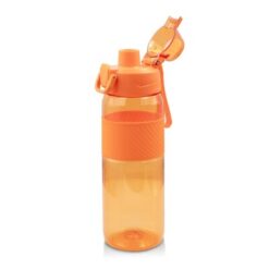 Butelka sportowa 850 ml Air Gifts |Flore z nadrukiem Twojego logo, materiał: plastik, pp, pc, tritan, kolor: pomarańczowy