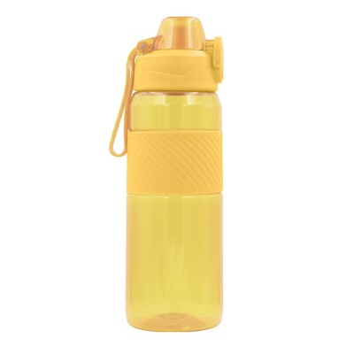 Butelka sportowa z Tritanu 850 ml Air Gifts | Flore z nadrukiem Twojego logo, materiał: plastik, pp, pc, tritan, kolor: żółty Butelka sportowa z Tritanu 850 ml Air Gifts | Flore z nadrukiem Twojego logo, materiał: plastik, pp, pc, tritan, kolor: żółty