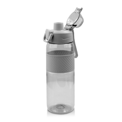 Butelka sportowa z Tritanu 850 ml Air Gifts | Flore z nadrukiem Twojego logo, materiał: plastik, pp, pc, tritan, kolor: szary Butelka sportowa z Tritanu 850 ml Air Gifts | Flore z nadrukiem Twojego logo, materiał: plastik, pp, pc, tritan, kolor: szary