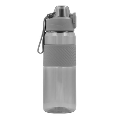 Butelka sportowa z Tritanu 850 ml Air Gifts | Flore z nadrukiem Twojego logo, materiał: plastik, pp, pc, tritan, kolor: szary Butelka sportowa z Tritanu 850 ml Air Gifts | Flore z nadrukiem Twojego logo, materiał: plastik, pp, pc, tritan, kolor: szary