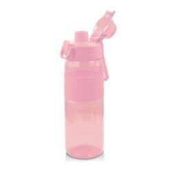 Butelka sportowa 850 ml Air Gifts |Flore z nadrukiem Twojego logo, materiał: plastik, pp, pc, tritan, kolor: różowy