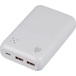 Power bank 20000 mAh z nadrukiem Twojego logo, materiał: pc, kolor: biały