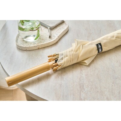 Parasol automatyczny z nadrukiem Twojego logo, materiał: poliester, rpet, kolor: beżowy Parasol automatyczny z nadrukiem Twojego logo, materiał: poliester, rpet, kolor: beżowy