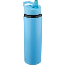 Butelka sportowa 500 ml z nadrukiem Twojego logo, materiał: pp, stal nierdzewna, silikon, pe, stal, kolor: błękitny