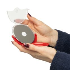 Nóż do pizzy z nadrukiem Twojego logo, materiał: plastik, pp, stal nierdzewna, stal, kolor: czerwony