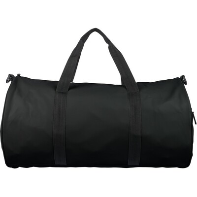 Torba sportowa, podróżna z nadrukiem Twojego logo, materiał: rpet, kolor: czarny Torba sportowa, podróżna z nadrukiem Twojego logo, materiał: rpet, kolor: czarny
