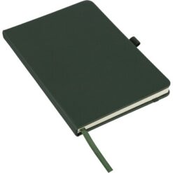 Notatnik ok. A5 z nadrukiem Twojego logo, materiał: papier, poliester, rpet, kolor: zielony