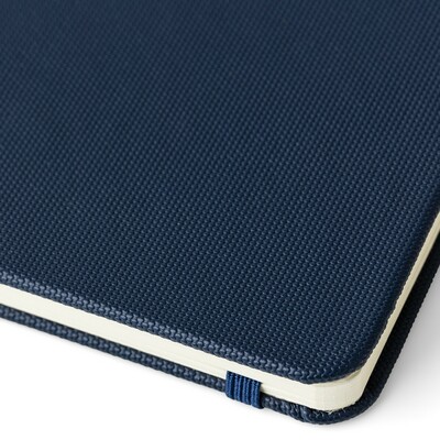 Notatnik ok. A5 z nadrukiem Twojego logo, materiał: papier, poliester, rpet, kolor: niebieski Notatnik ok. A5 z nadrukiem Twojego logo, materiał: papier, poliester, rpet, kolor: niebieski