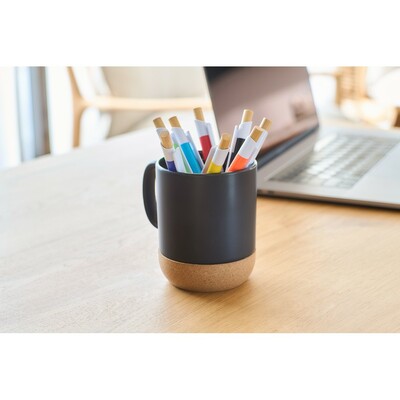 Długopis z nadrukiem Twojego logo, materiał: metal, plastik, bambus, kolor: czarny Długopis z nadrukiem Twojego logo, materiał: metal, plastik, bambus, kolor: czarny