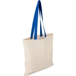 Torba na zakupy z nadrukiem Twojego logo, materiał: bawełna, kolor: niebieski